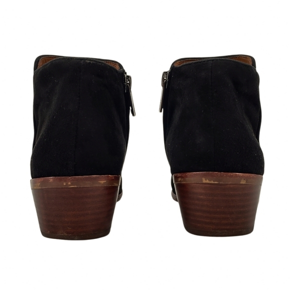 Sam Edelman Petty Black Suede Ankle Bootie Sz 8.5 - Picture 6 of 12